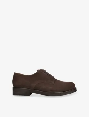 GRENSON Curt Suede Derby Shoes - EUR 44 / 10 UK MEN in Dark Brown – Mens | Smart shoes | Derby shoes