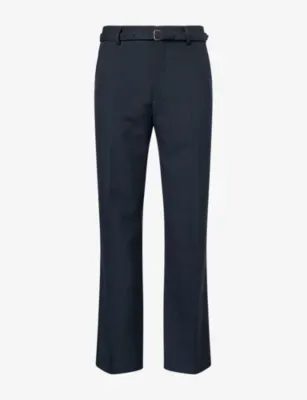 DRIES VAN NOTEN Preston Straight-Leg Wool Trousers