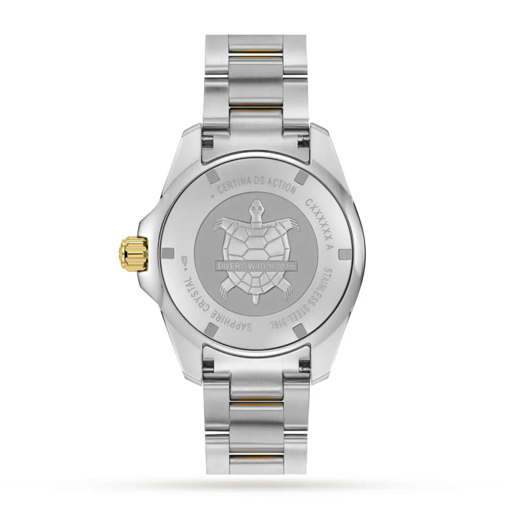 Certina Aqua DS Action Diver Black Dial 43mm Mens Watch in Black, additional product view 2