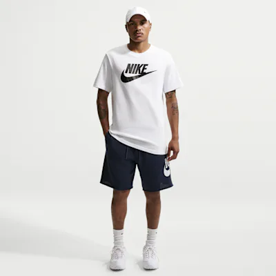 Nike Club Men's French Terry Alumni Shorts - Obsidian/Obsidian/White