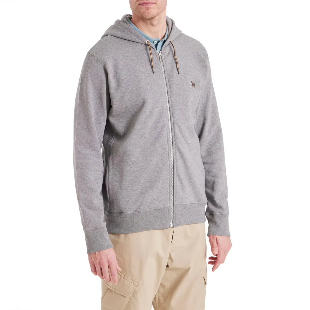 PS Paul Smith Men's Full-Zip Zebra Logo Hoodie detail 2