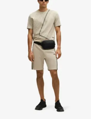 BOSS Crewneck short-sleeve regular-fit cotton-jersey T-shirt detail 2
