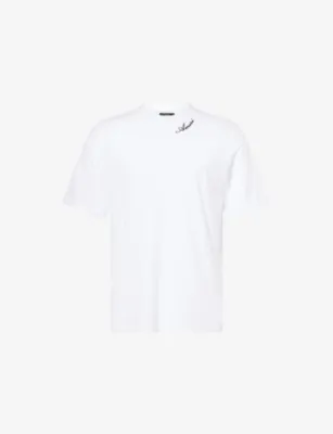 AMIRI Script-Embroidery Relaxed Cotton-Modal Jersey T-Shirt