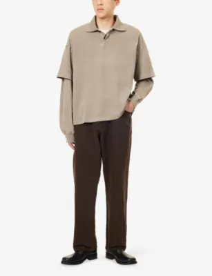 RAG & BONE Relaxed Straight-Leg Denim Jeans - 31/32 in DARK BROWN, additional product view 2