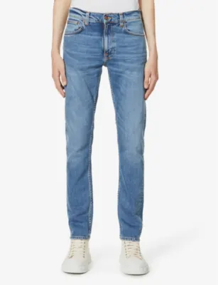 NUDIE JEANS Lean Dean slim-fit tapered jeans - 33/30 in Lost Orange, additional product view 3