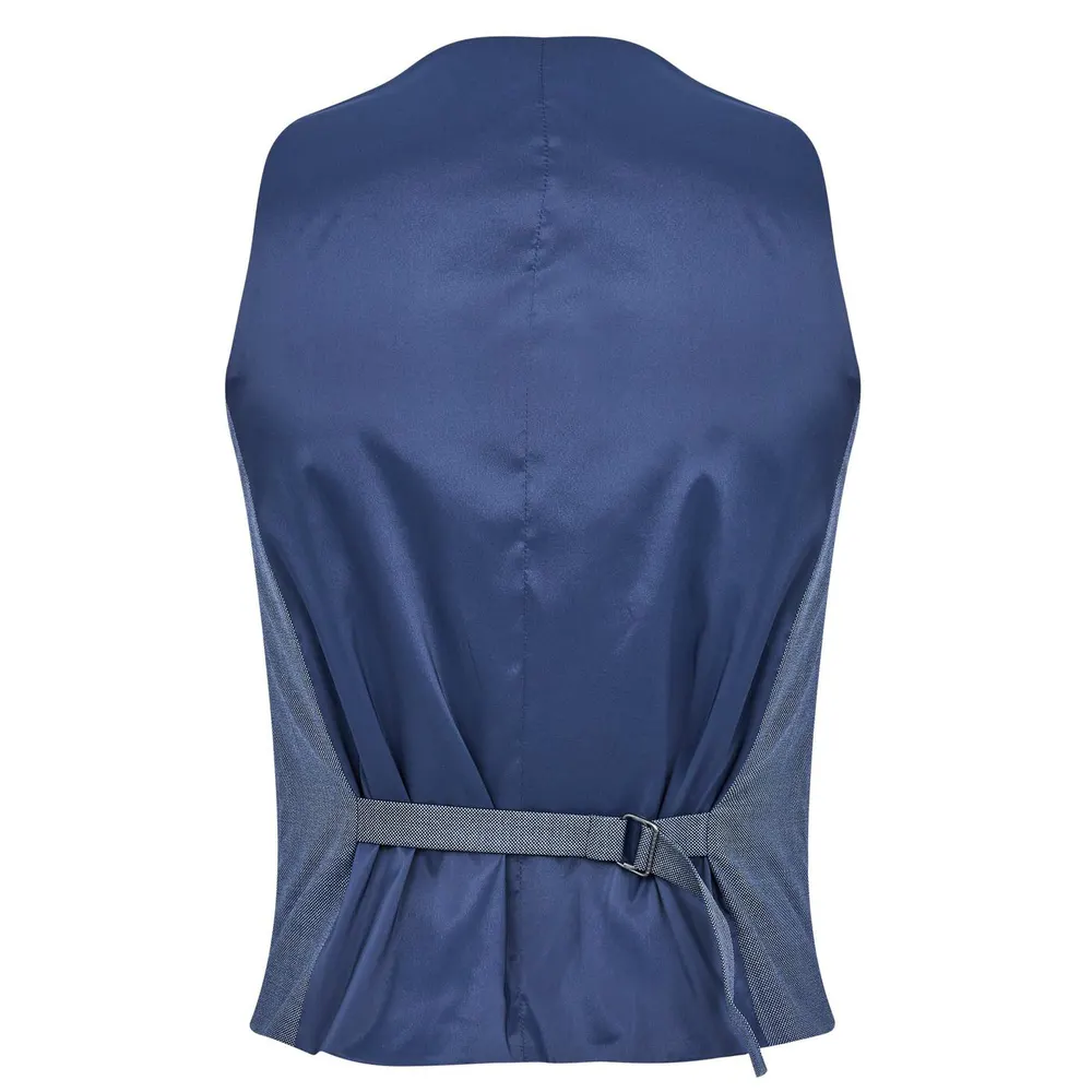 Richard James Wilder Tailored Fit Birdseye Waistcoat detail 2