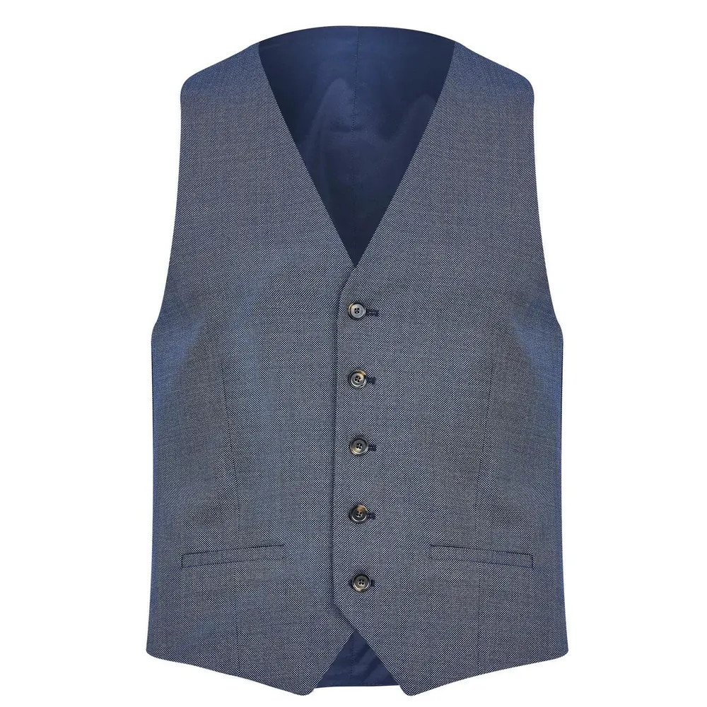 Richard James Wilder Tailored Fit Birdseye Waistcoat