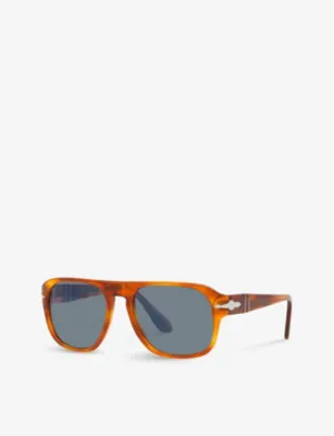 PERSOL PO3310S Jean tortoiseshell-effect pilot-frame acetate sunglasses detail 2