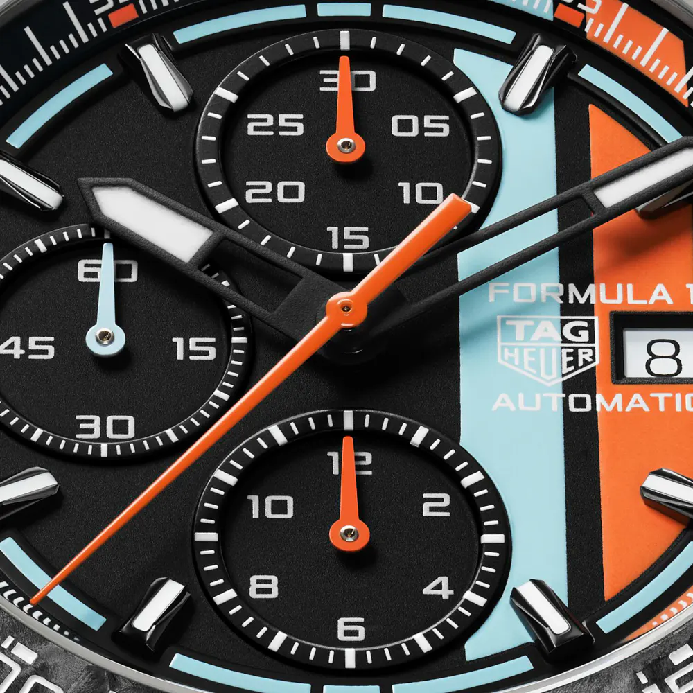 TAG Heuer Formula 1 Chronograph X Gulf 44mm Mens Watch detail 3
