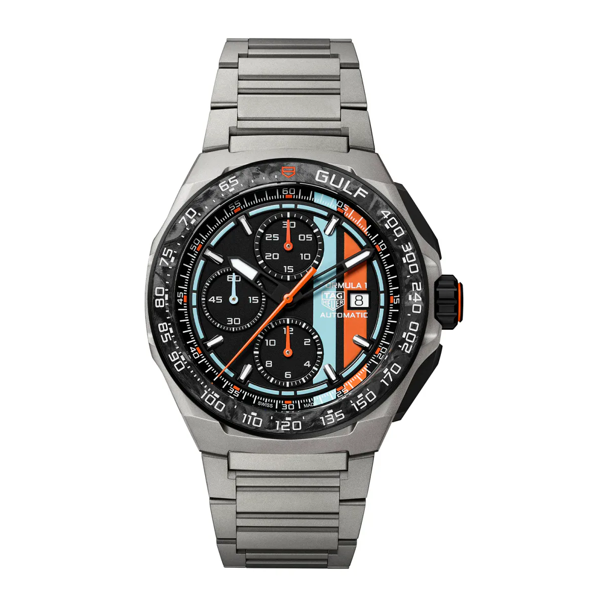 TAG Heuer Formula 1 Chronograph X Gulf 44mm Mens Watch