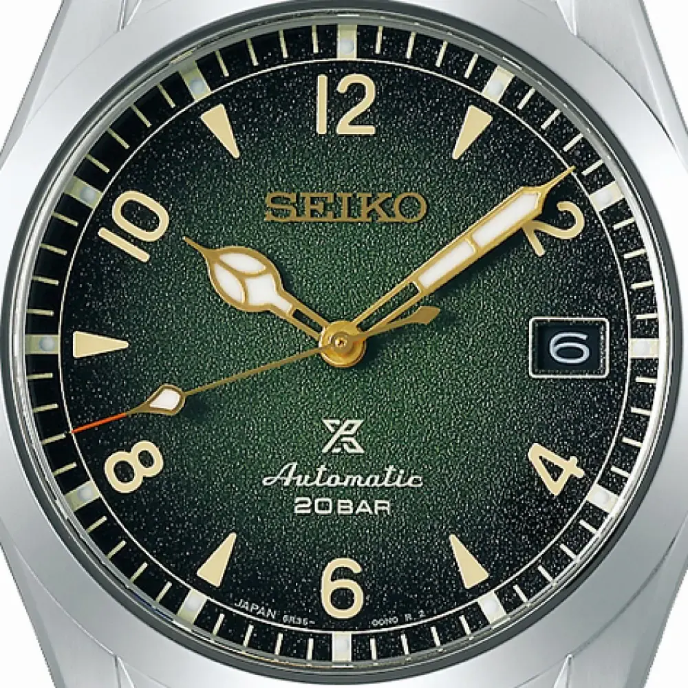 Seiko Prospex Alpinest 38mm Mens Watch Green in Green, additional product view 2