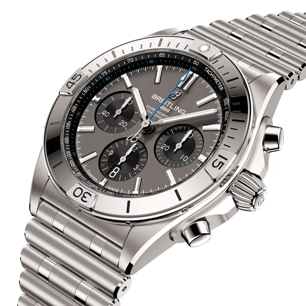 Breitling Chronomat B01 42mm Mens Watch Grey Titanium in Grey, additional product view 3