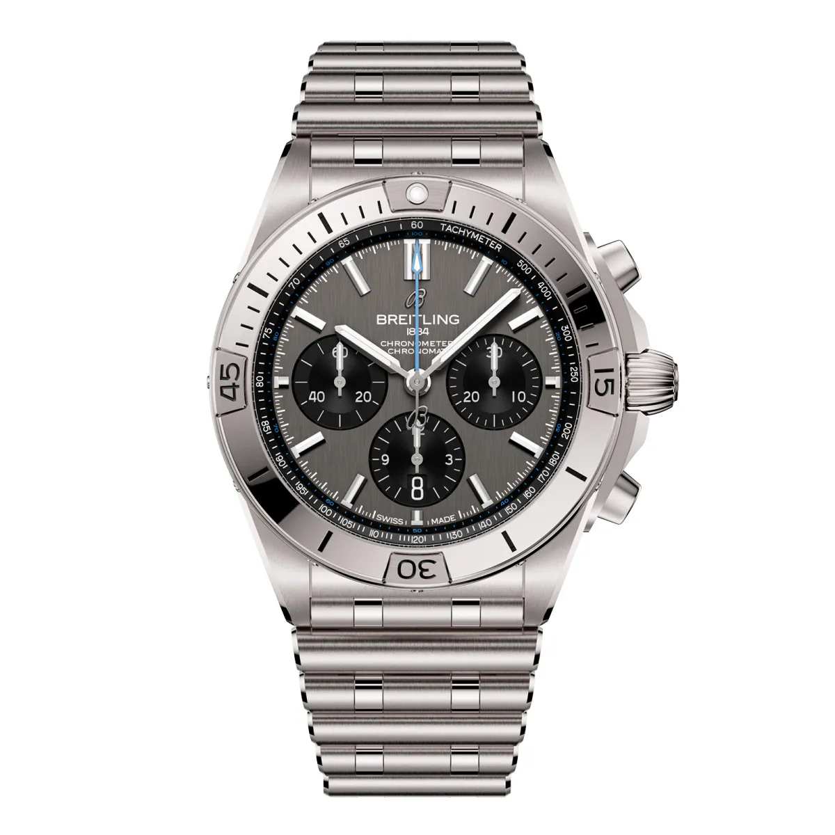 Breitling Chronomat B01 42mm Mens Watch Grey Titanium