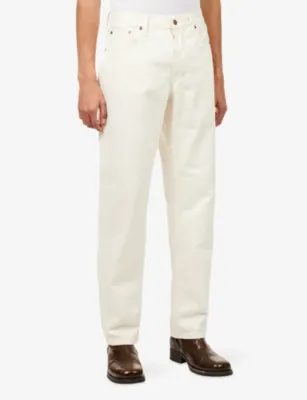 NUDIE JEANS Rad Rufus Everivory Cotton Denim Jeans - 32/34 in Everivory, additional product view 3