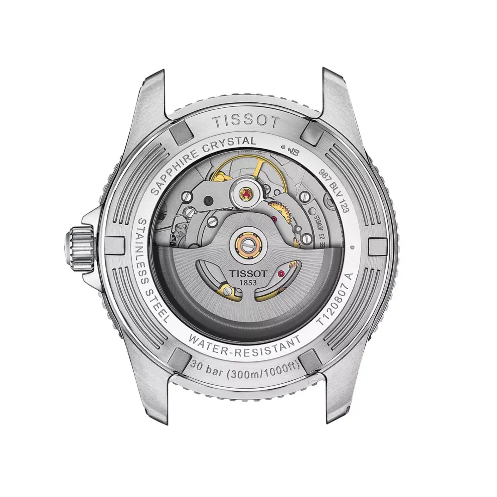 Tissot Seastar 1000 Powermatic 80 40mm Mens Watch Grey in Black, additional product view 3