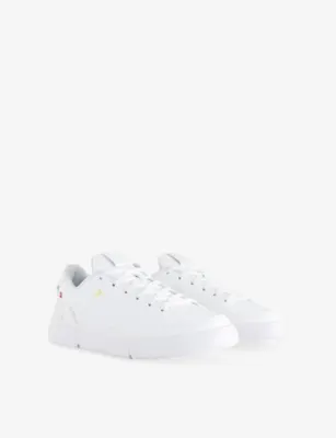 ON The Roger Centre Court Faux-Leather Trainers - 11 in WHITE WHITE, additional product view 3