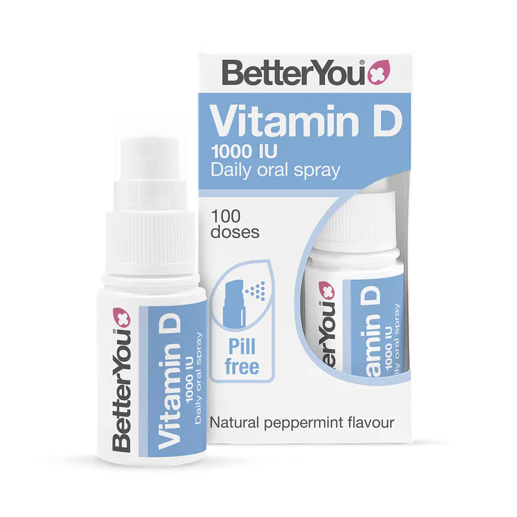 BetterYou Vitamin D1000 Daily Oral Spray Natural Peppermint Flavour 15ml
