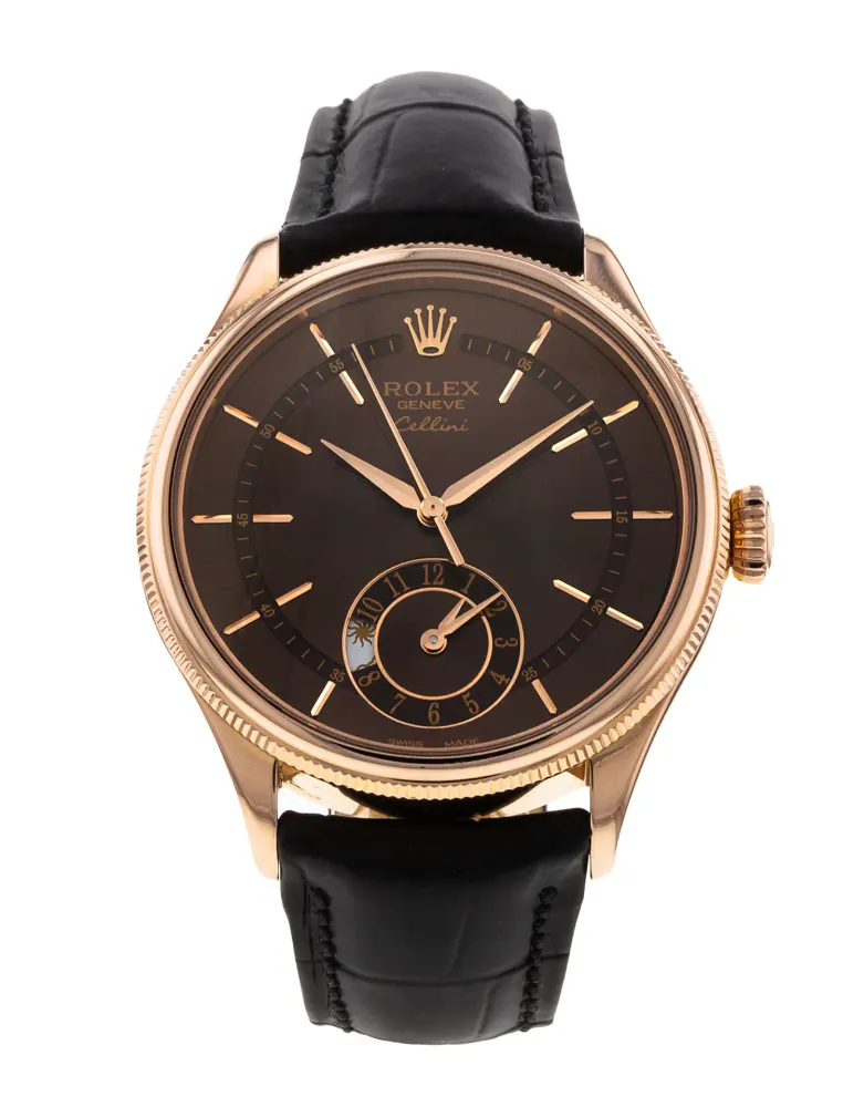 Rolex Cellini 50525 — 2022 — Excellent in Brown Baton – Pre-owned watches