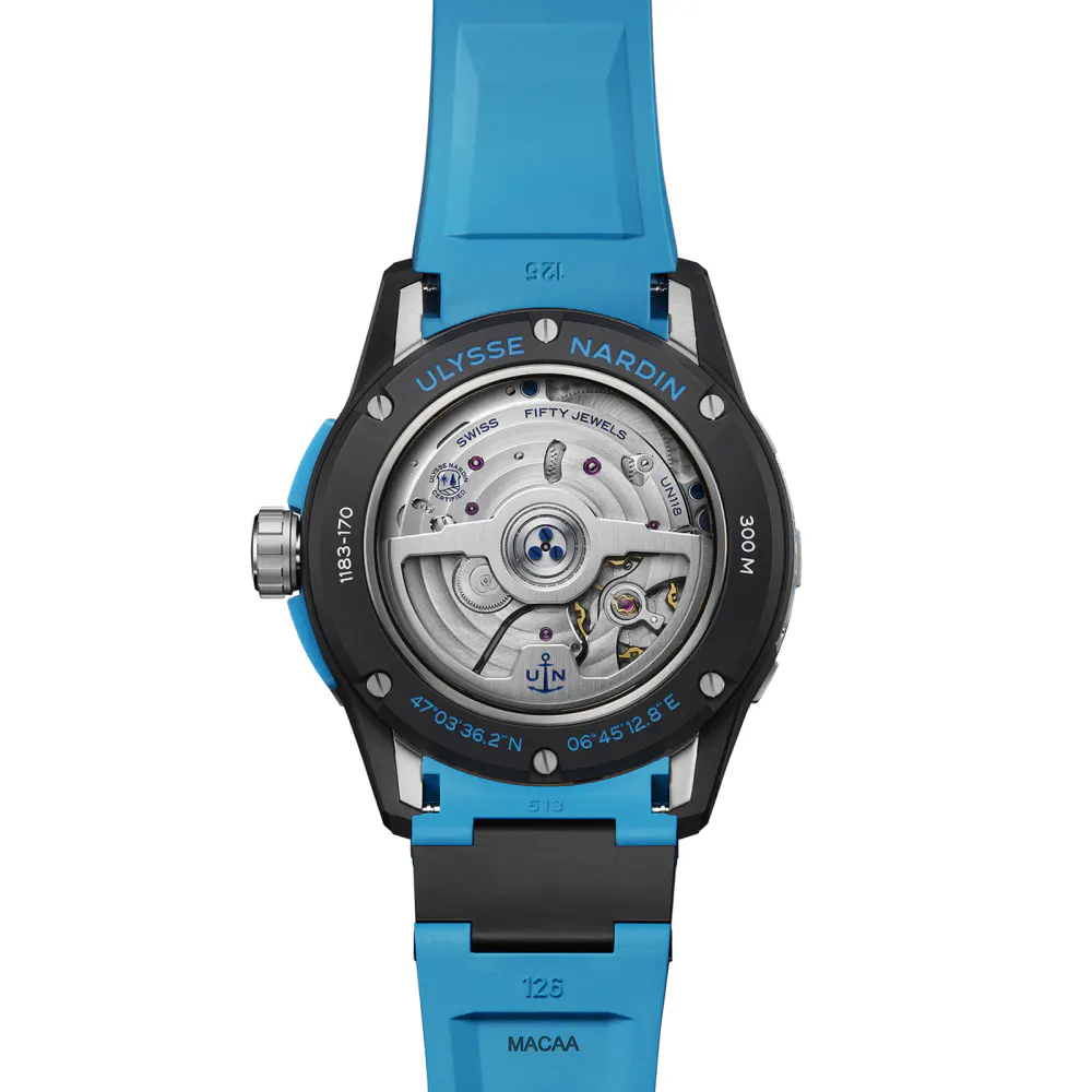 Ulysse Nardin Diver 44mm Net 95% Recycled Steel in Black, additional product view 2