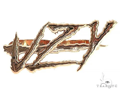 RINA - For Him CUSTOM 10K Gold 'VYZ' Double Finger Ring 66364 in Rose Gold / 10 inches – Ring