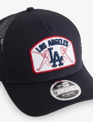 NEW ERA 9FORTY LA Dodgers Woven Trucker Cap detail 3
