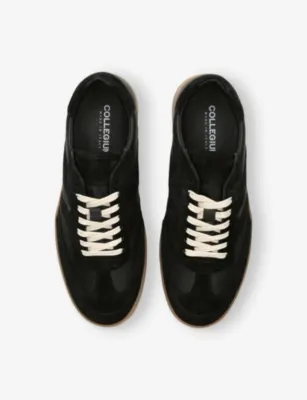 COLLEGIUM Court III Leather Trainers - EUR 44 / 10 UK MEN in BLACK, additional product view 2