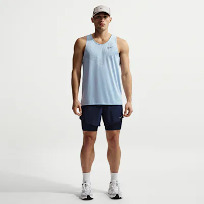 Nike Stride Men's Dri-FIT 13cm (approx.) Hybrid Running Shorts - Midnight Navy