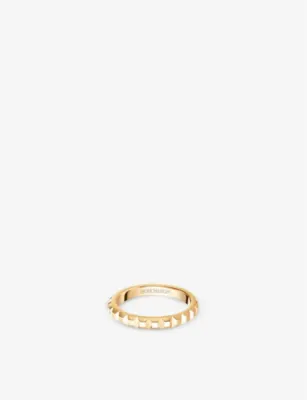 BOUCHERON Epure 18ct rose-gold and 0.24ct diamond ring - 51mm