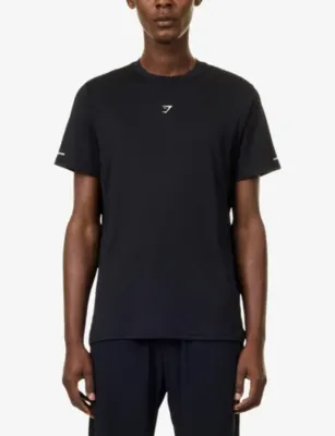 GYMSHARK Running Slim-Fit Stretch-Woven T-Shirt detail 3
