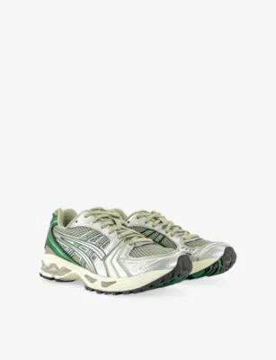 ASICS Gel Kayano 14 Woven Trainers - EUR 42.5 / 8.5 UK MEN in DRIED LEAF GREEN PUR, additional product view 3