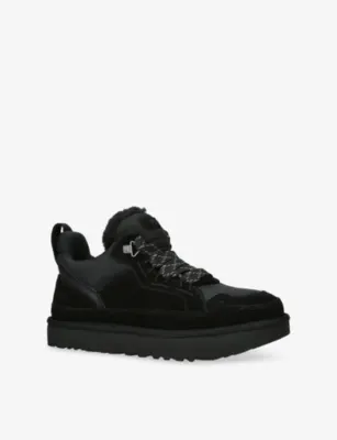UGG Lowmel Suede Trainers - EUR 41 / 7 UK MEN in BLACK, additional product view 3