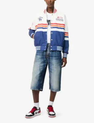 ICECREAM Moto Logo-Print Cotton Bomber Jacket detail 2