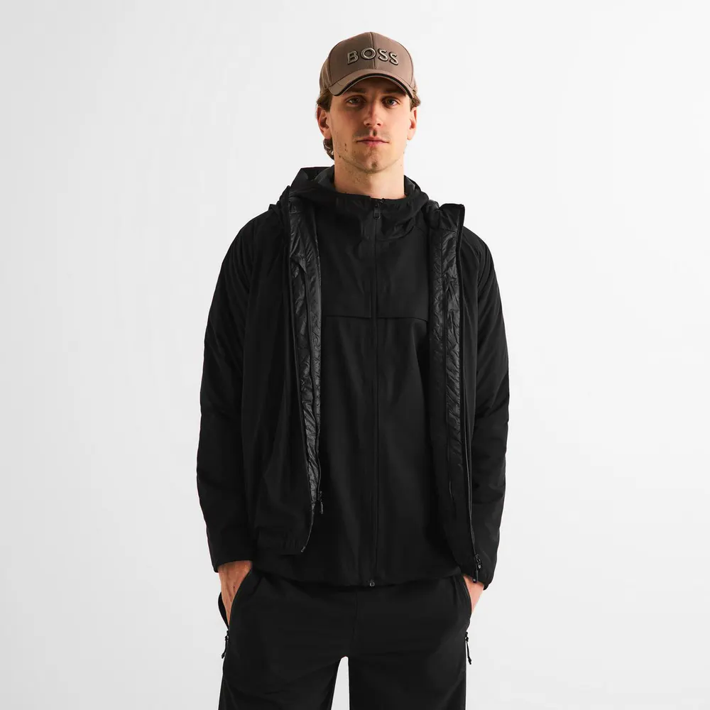 Boss Mens BOSS GREEN 3-in-1 Hooded Zip-up Jacket with Detachable Inner detail 3