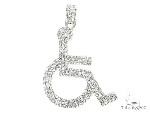 RINA - For Him CUSTOM White Gold Handicap Figure Pendant 65493 in Rose Gold – Pendant