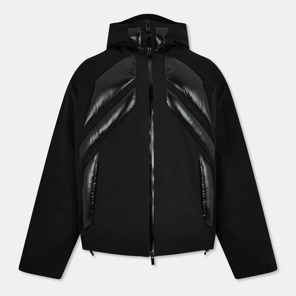 Moncler Men's Jumquat Down Hooded Long Sleeve Short Puffer Jacket