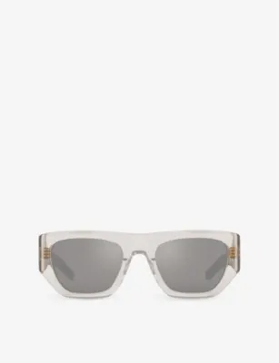 SAINT LAURENT YS000619 SL 740 Rectangle-Frame Acetate Sunglasses