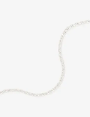 TOM WOOD Lee Chain Thick White Rhodium-Plated 925 Sterling Silver Necklace detail 3