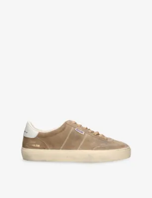 GOLDEN GOOSE Soul Star 15522 Suede Trainers - EUR 40 / 6 UK MEN in Beige – Mens | Trainers | Lace up trainers