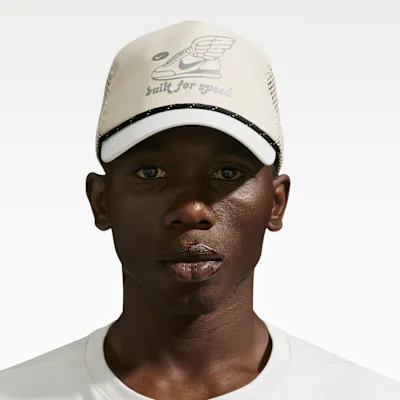 Nike Pro Dri-FIT Unstructured Graphic Running Cap - Light Khaki/Sail/Anthracite