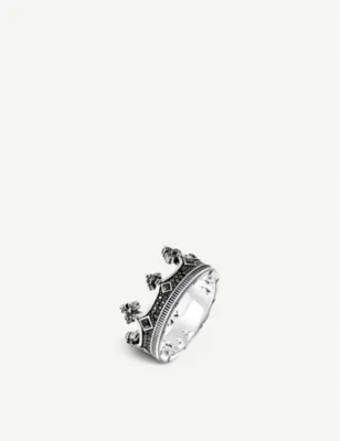 THOMAS SABO Rebel Kingdom crown silver ring, additional product view 3