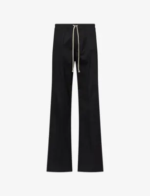 RICK OWENS Dietrich Drawstring Cotton Trousers