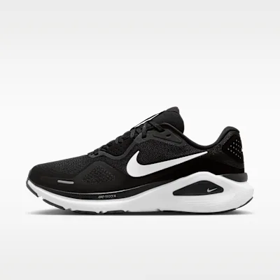 Nike Structure 26 Men's Road Running Shoes - Black/Cool Grey/Metallic Silver/White