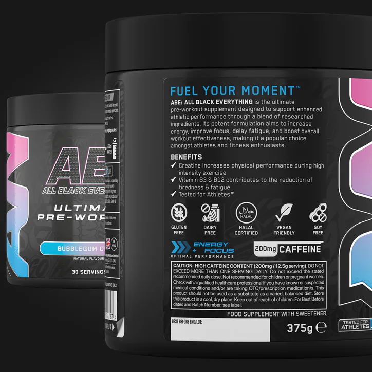 Applied Nutrition ABE Ultimate Pre-Workout Bubblegum Crush 375g detail 2
