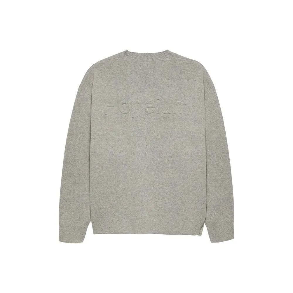 Hopeium Hopeium Bsc Crew Sn64 in Grey Melange, additional product view 2