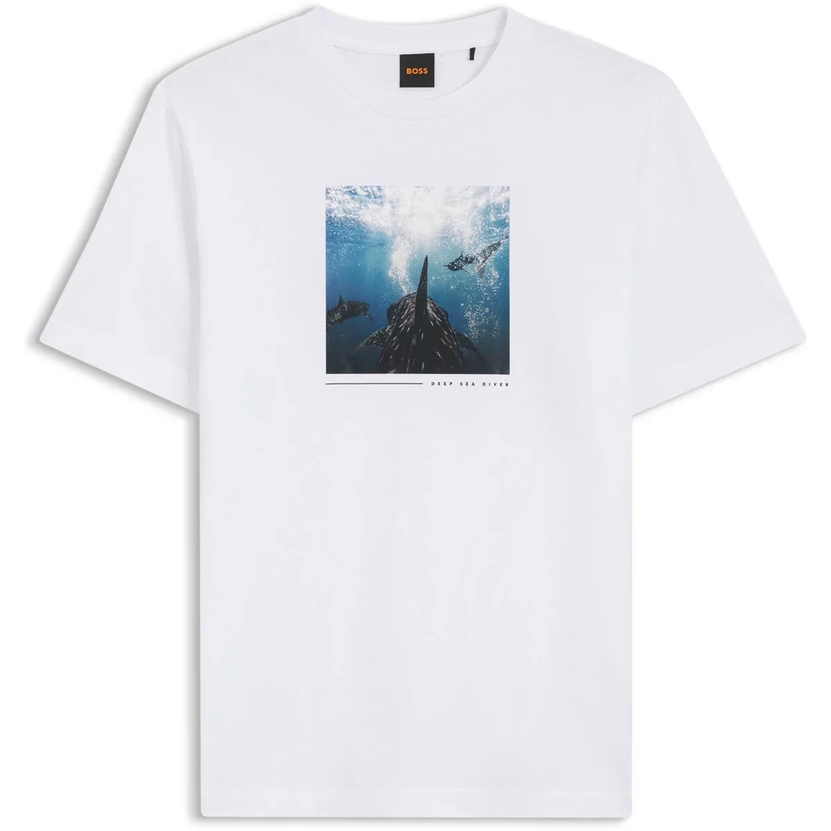Boss Mens BOSS ORANGE Graphic Creature Short Sleeve T-Shirt