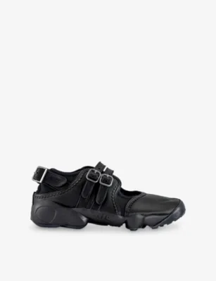 For Him Air Rift Leather Trainers - 8.5 in BLACK BLACK BLACK BREATH – Mens | Trainers | Lace up trainers