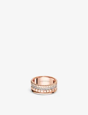 BOUCHERON Quatre Radiant Edition rose-gold and 0.24ct diamond ring - 53mm in PINK – Mens | Jewellery | Rings