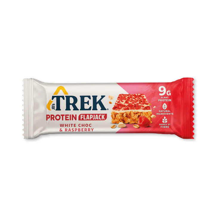 TREK White Chocolate & Raspberry Protein Flapjack 50g