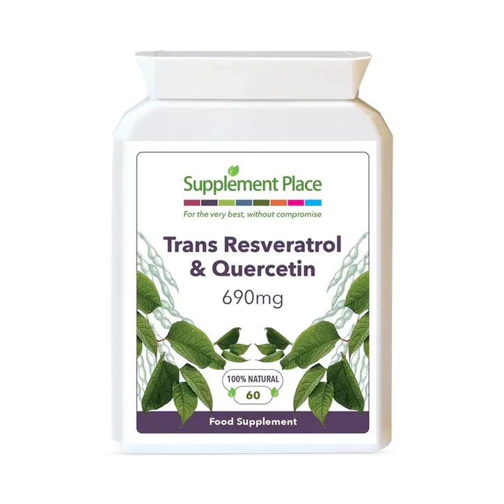 Supplement Place Trans Resveratrol + Quercetin 690mg | 60 Capsules