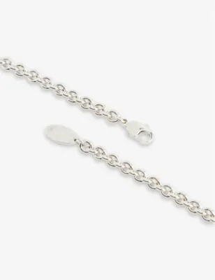 VIVIENNE WESTWOOD Carmela platinum-plated brass necklace detail 3